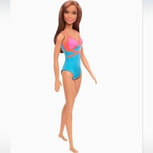 Barbie Doll, Brunette, Swimsuit Wearing Barbie Doll, Water Themed, NEW